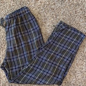 Plaid pajama pants